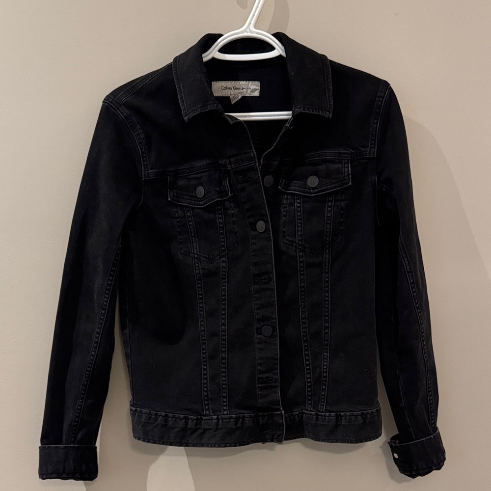 CALVIN KLEIN BLACK DENIM JACKET